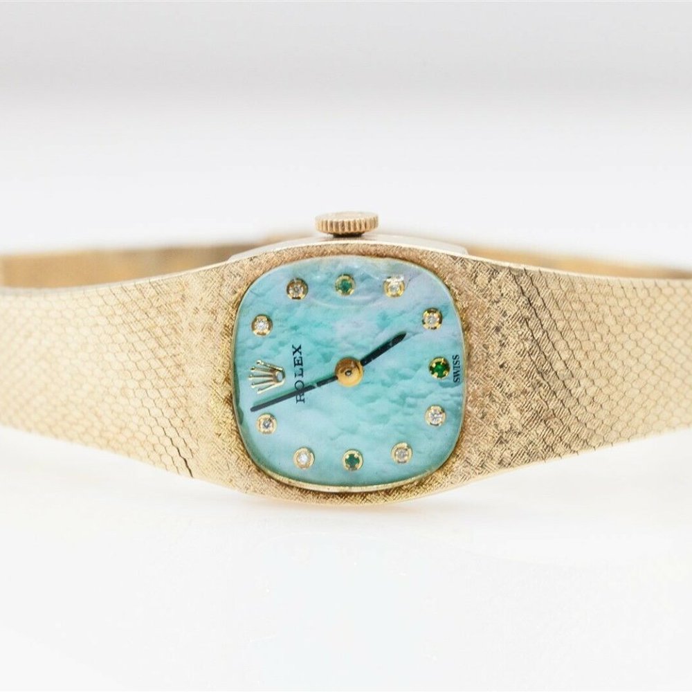 ROLEX VINTAGE MOTHER OF PEARL! 14K GOLD!! WOW!!